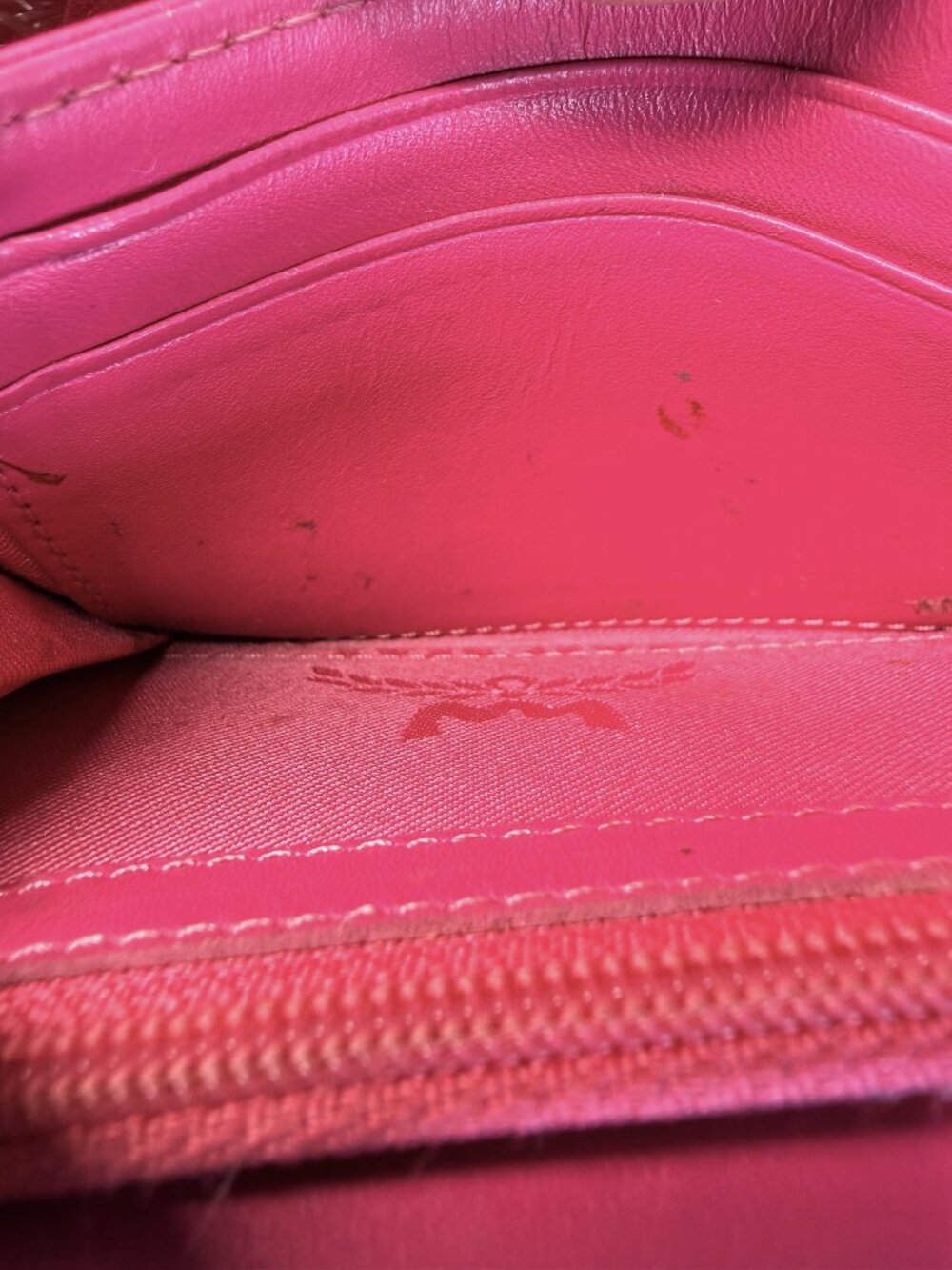 MCM Rare Sweet Visetos Cherry Heart Trifold Wallet Limited Edition 2012 with COA - Picture 12 of 16
